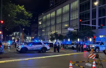 Un fuerte tiroteo en Chicago, Estados Unidos, dejó 14 heridos y 4 muertos. FOTO: Tomada de X @LoQueTeAfecta