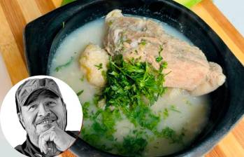 La sopa de guineo con espinazo es una de las propuestas del chef Álvaro Molina para recordar la gastronomía local durante estas fiestas de fin de año FOTO cortesía redes sociales