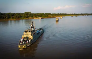 Armadas de Colombia, Brasil y Perú participan en la operación Bracolper 2025. Foto: Armada Nacional