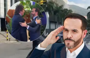 Javier Milei y Abelardo de la Espriella tuvieron un emotivo encuentro previo a la ceremonia de posesión en Cali. Fotos: Captura video redes sociales y Manuel Saldarriaga