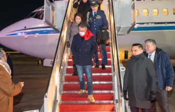 El presidente Gustavo Petro llegó en la madrugada a Estados Unidos donde se reunirá con Donald Trump. Foto: Presidencia