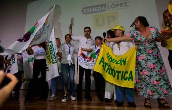 Esteban Restrepo recibió el apoyo en un evento público, lo que generó descontento en varios militantes del Pacto. Foto: Esneyder Gutiérrez. 