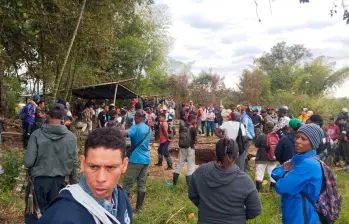 Esta es la mina donde ocurrió la emergencia en Santander de Quilichao, Cauca. FOTO: Tomada de X @ANMColombia