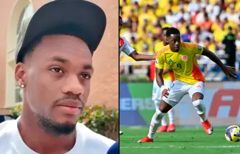 El delantero antioqueño Jhon Jáder Durán, de 21 años, suma dos goles en eliminatorias con la Selección Colombia de mayores. No estará ante Argentina. FOTO: CAPTURA DE PANTALLA Y GETTY