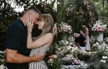 Taylor Swift, una de las cantantes más exitosas del mundo, y Travis Kelce, estrella de los Kansas City Chiefs de la NFL, anunciaron su compromiso en agosto de 2025. Foto: tomada de instagram @taylorswift