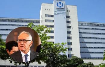 Guillermo Jaramillo, ministro de Salud, advirtió sobre una posible intervención al HUS si no se cumplen los compromisos financieros pactados. FOTOS: PÁGINA WEB DEL HOSPITAL Y COLPRENSA.