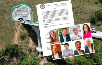 El Consejo de Estado ratificó la investidura de los congresistas demandados por haber donado a la vaca por las vías de Antioquia en 2024. Fotos: Manuel Saldarriaga, Cámara de Representantes y Consejo de Estado