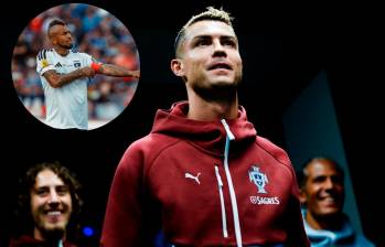 Cristiano Ronaldo recibió el apoyo de Arturo Vidal. FOTOS: Instagram Cristiano y kingarturo23oficial