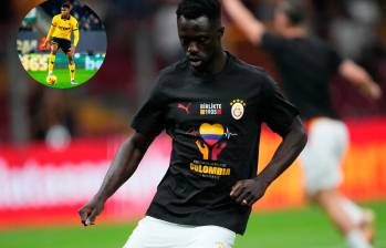 Dávinson Sánchez en la previa del Galatasary vs Corum. FOTO: X GalatasaraySK