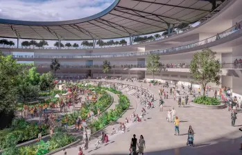 Aspecto interior que tendría la nueva Plaza Mayorista que se piensa construir en Girardota. FOTO: Cortesía