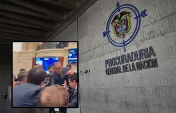La procuraduría rechazó los hechos ocurridos en el recinto del Senado durante la votación de la consulta popular. Fotos: Colprensa y captura de video