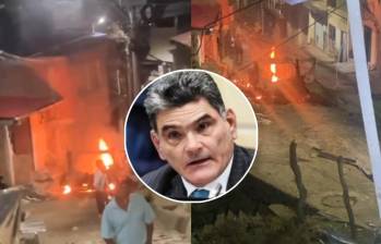 La explosión del carro bomba en Suárez, Cauca, dejó dos muertos, cuatro heridos y varios daños materiales. El procurador Gregorio Eljach condenó el atentado y pidió esclarecer con urgencia a los responsables. FOTO: captura de video, Senado. 