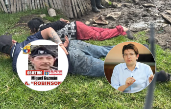 Alias Robinson Gutiérrez, mano derecha de Iván Márquez. FOTO: PRESIDENCIA y ELCO COLOMBINANO