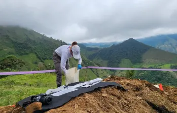 Imágenes del rescate de los cuerpos en zona rural del municipio de Dabeiba, en Antioquia. FOTO: imagen tomada de redes.