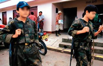 El conflicto armado en el país se intensifica afectando a los niños y niñas. Foto: Colprensa