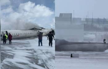 En la aeronave viajaban 80 personas, de las cuales, 18 resultaron heridas. Fotos: Capturas de videos