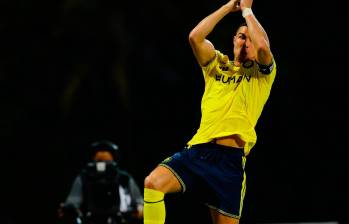 Cristiano Ronaldo celebrando su gol 982. FOTO: X Alnassr