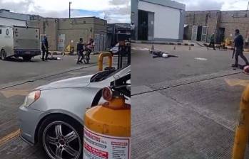 Tiroteo cerca a una estación de gasolina en Soacha dejó múltiples heridos. Foto: Captura videos redes sociales 