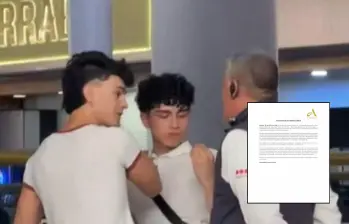 Una pareja gay denunció presunta discriminación en el Centro Comercial Andino. Fotos: captura video @rodribastidass y Cortesía centro comercial