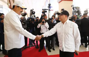 Abril 9 de 2024. Reunión del presidente Gustavo Petro y el presidente Nicolás Maduro en Caracas, Venezuela (Cortesía: Prensa Presidencial Venezuela)