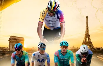 Egan Bernal, Hárold Tejada, Éiner Rubio, Sergio Higuita y Fernando Gaviria, las cartas de Colombia en el Tour de Francia-2026. FOTOS: GETTY