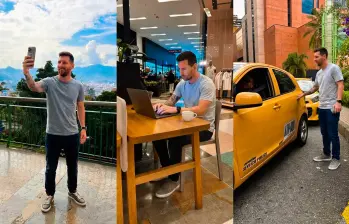 Las imágenes de Lionel Messi en el Centro Comercial El Tesoro que se difundieron por redes sociales. Fotos: capturas de pantalla 