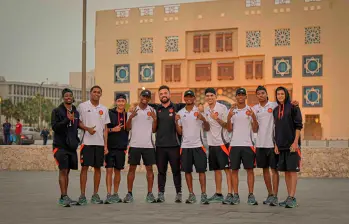 Este es una de las postales que compartió la Selección Colombia de su paseo por Doha, antes de regresar a entrenamientos para preparar el duelo contra Francia. FOTO CORTESÍA FCF 