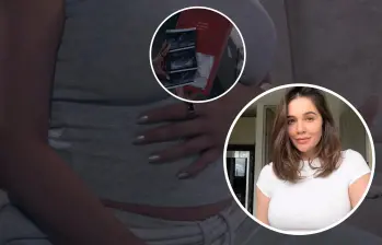 Lina Tejeiro está embarazada. Foto: captura de video - Instagram @linatejeiro