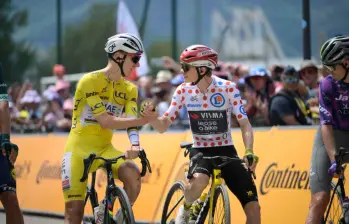 Se disputa la etapa 19 del Tour de Francia que tuvo que ser recortada por probema de brote bovino. FOTO TOMADA X@LeTour 