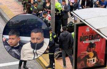 Un tiroteo en el occidente de Bogotá dejó dos capturados, uno de ellos tenía brazalete del Inpec. Fotos: @PasaenBogota