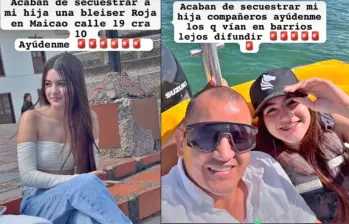Leidy Daneyis Vergara Molina, hija del creador de contenido ‘Paisa Ayuda’ fue secuestrada en Maicao. Fotos: redes sociales 