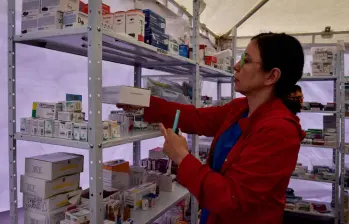 España donó más de 95.000 unidades de medicamentos que llegaron a Colombia a través de dos viajes aéreos. Foto: Colprensa