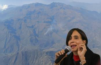 La ministra de Medio Ambiente dio las primeras declaraciones sobre el incendio forestal en Chingaza, indicando que este pudo ser provocado. Fotos: Parques Nacionales y Colprensa