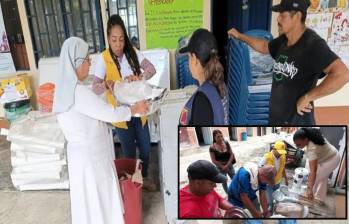 Entrega de ayudas en zonas del Norte de Antioquia por parte de la Unidad. FOTO: Cortesía