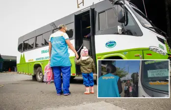 Algunos de los niños beneficiarios del programa junto a las encargadas desde Buen Comienzo. FOTO: Cortesía