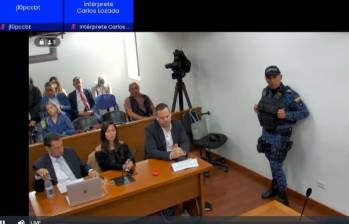 Audiencia de alegatos finales del juicio a Jhon Poulus por el crimen de la Dj, Valentina Trespalacios. Foto: captura de pantalla.