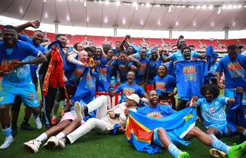 República Democrática del Congo confirmó su presencia en el Mundial tras ganar la repesca continental venciendo a Jamaica. Foto: Getty Images