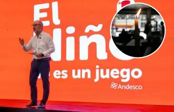 Camilo Sánchez, presidente ejecutivo de Andesco, durante el 15° Seminario de Eficiencia Energética en Medellín, donde lanzó la alerta sobre la crisis energética y la campaña “El Niño no es un Juego”. Foto: Cortesía