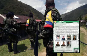 Las disidencias confirmaron secuestro de cinco soldados, un policía y un menor de edad. Algunos llevan más de un mes en cautiverio. Fotos: AFP y cortesía