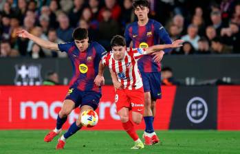 Julián Álvarez continuará en el Atlético de Madrid después de que el club rojiblanco rechazara su traspaso al Barcelona. FOTO AFP