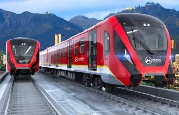 El primer tren del Metro de Bogotá estará en la capital en el mes de septiembre. Foto: Alcaldía de Bogotá