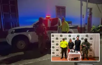 Adelante, dos de los detenidos durante los operativos. FOTO: Cortesía