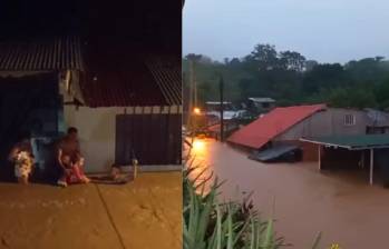 La inundación habría comenzado por el taponamiento de la quebrada Las Mercedes. FOTO: Redes sociales