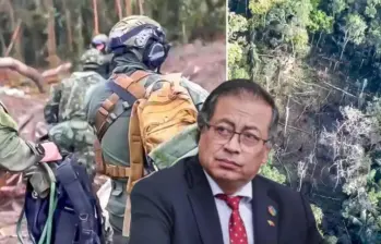 A pesar de ser una violación al DIH y los DD. HH., Petro justificó la muerte de 7 menores en bombardeo. Un informe de Medicina Legal lo confirmó. FOTO: Ministerio de Defensa y Colprensa