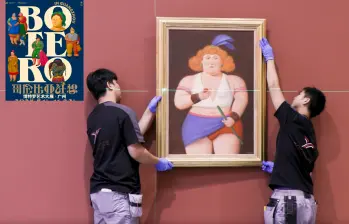 Las obras fueron montadas con mucha cautela y cuidado. FOTOS Colprensa y cortesía Guangdong Museum of Art