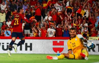 El español Ferran Torres, autor de dos goles ante Chipre. FOTO TWITTER SELECCIÓN DE ESPAÑA