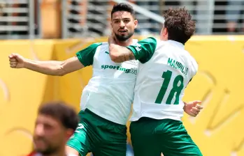 El delantero argentino José Manuel López llegó a once goles en la temporada con el cuadro brasileño. FOTO: TOMADA DEL X DE @Palmiras