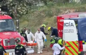 Medicina Legal está avanzando en la identificación del cadáver. Foto: Captura de v ideo redes sociales 