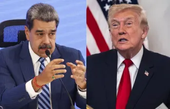 El contacto directo entre Nicolás Maduro y Donald Trump se dio en medio del despliegue de fuerzas estadounidenses en el Caribe. FOTOS: AFP