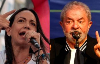 La candidata presidencial María Corina Machado señaló a Lula de estar “convalidando los atropellos de un autócrata”. FOTO: AFP | COLPRENSA